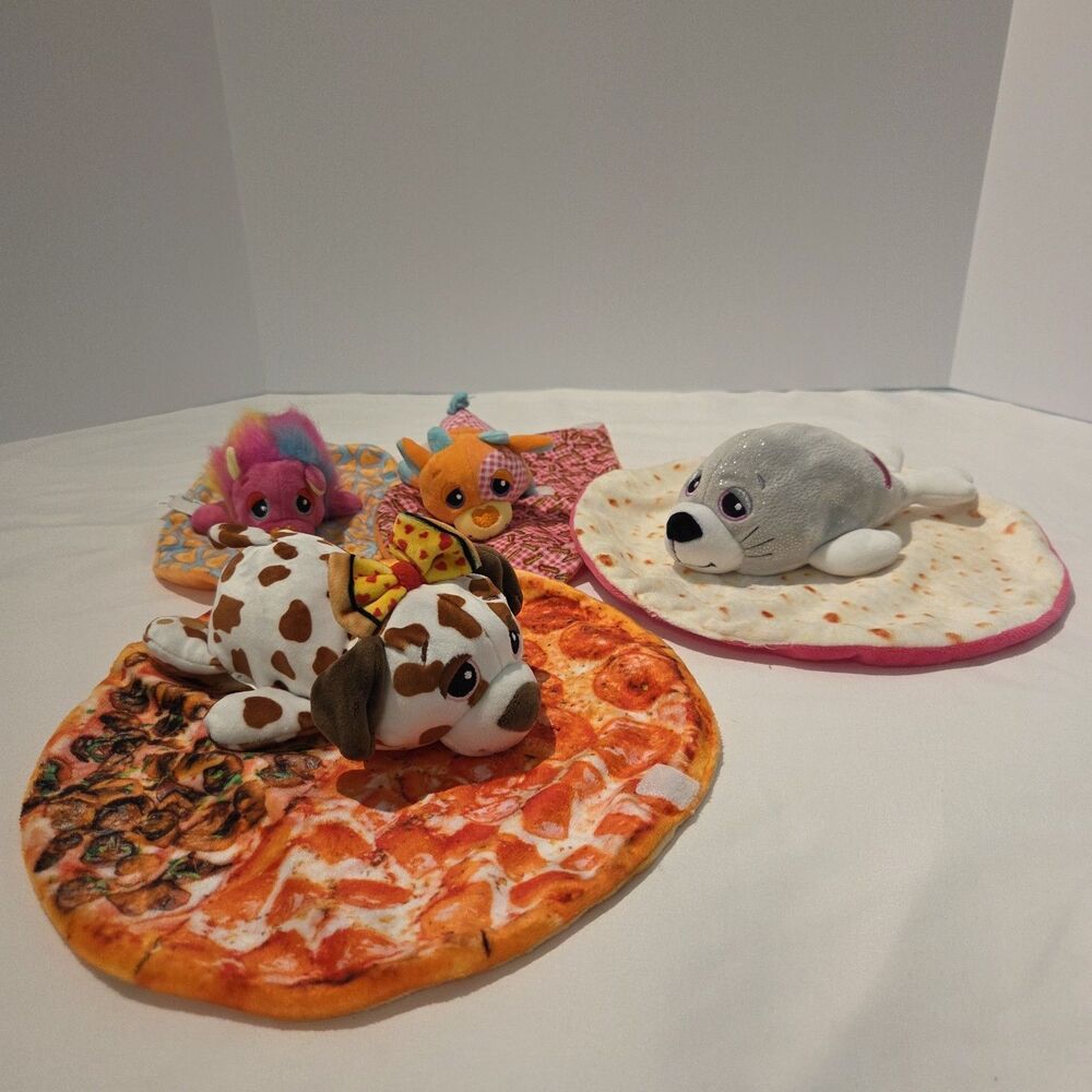 4 Cutetitos Taste Budditos Hedgehog Dog Seal Goat Pizza Tortilla Fries Cheese